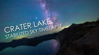 Crater Lake - Stabilized Sky Timelapse - Visualization of Earth's Rotation - 4K screenshot 1