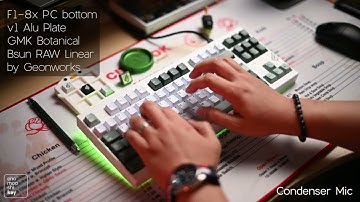 Geonworks Bsun Raw Linear switches - Typing Test - ASMR