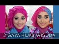 Tutorial Jilbab Segi Empat 2 Warna