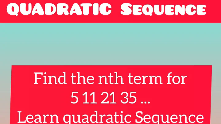 Quadratic Sequences IGCSE Maths 0580 Learn quadratic Sequences in 1 minutes #igcsemath
