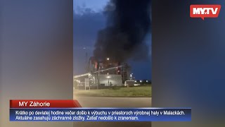 Aktuálne Explózia V Malackách, Zasahujú Všetky Záchranné Zložky
