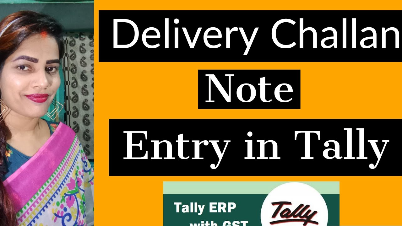 Delivery Challan note with sale invoice Entry in Tally9 - YouTube
