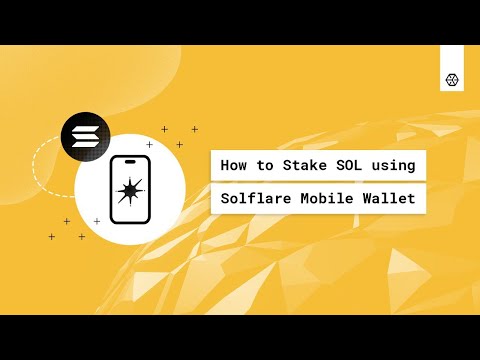 How To Stake SOL Using Solflare Mobile Wallet 