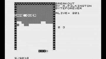 ZX81 Breakout updated (still has a bug though)