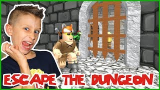 ESCAPING THE DUNGEON in ROBLOX!!!