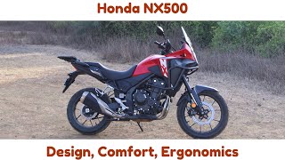 Honda NX500 - Design, Comfort & Ergonomics