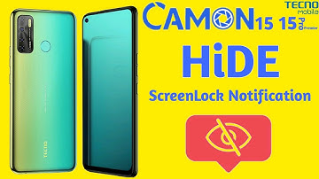 How to Hide Notifications on Lock Screen Tecno Camon 15/15 Pro
