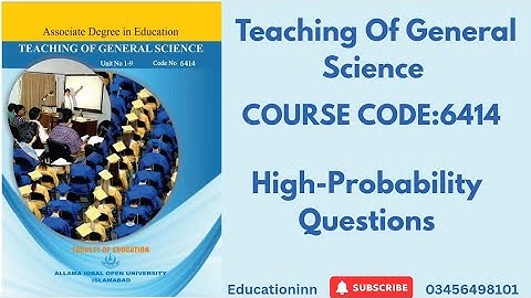 6414 Guess Paper Spring 2025 💯🔥| #aiou #6414  #TeachingOfGeneralScience #6414guesspaper  