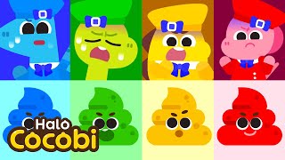 Lagu Baju Pelangi Toilet | Belajar Warna | Kids Songs | Halo Cocobi Bahasa Indonesia