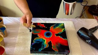 Lost in SPACE / WOW Look at the DEPTH! Abstract Acrylic Pouring Fluid Art Tutorial