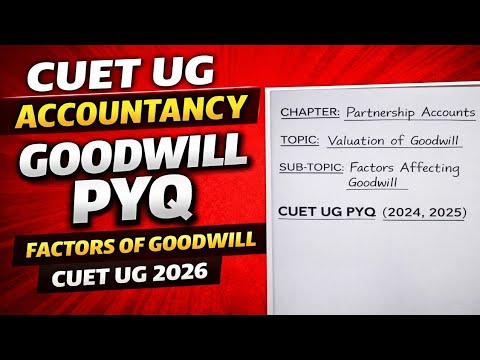 CUET UG 2026 Accountancy PYQs | Full Practice Session - YouTube