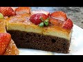 كيكه سريعه وبدون خلاط ..تحليه بارده .طريقه جدا لذيذه...Delicious cake..مطبخ شاي مهيل