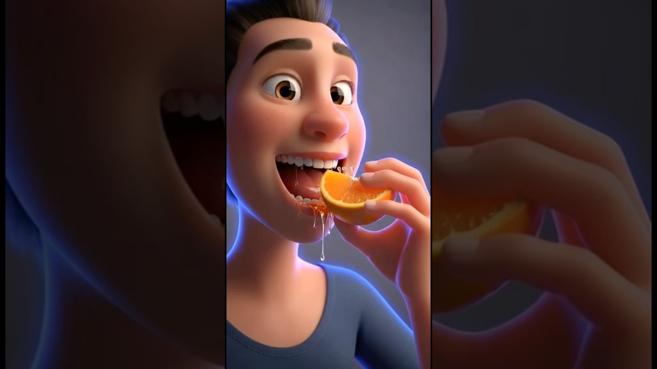 When you eat Orange 🍊 #health #fyp #viral