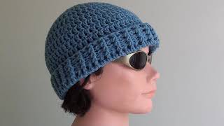 Men’s Crochet Beanie Hat Tutorial | Easy Level | How to Crochet