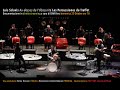 Diretta del concerto audessus de lobscurit  luis sclavis  les percussiones de trefforttreffot