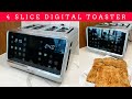 Digital Smart Toaster with Touchscreen | 4-Slice Perfection for Bagels, Bread & Waffles 🍞🔥
