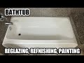 HOW TO REGLAZE a FIBERGLASS / ACRYLIC BATHTUB | Tub Reglazing &amp; Refinishing Time Lapse | DP TUBS