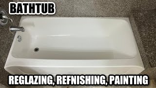 HOW TO REGLAZE a FIBERGLASS / ACRYLIC BATHTUB | Tub Reglazing & Refinishing Time Lapse | DP TUBS