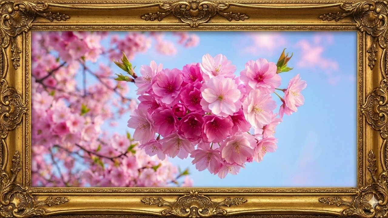 Cherry blossom time : 4K Frame TV Art : screensaver