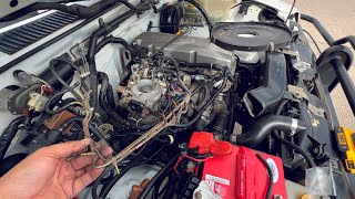 Remove vacuum tubes and where each hose connects on the Nissan Pickup