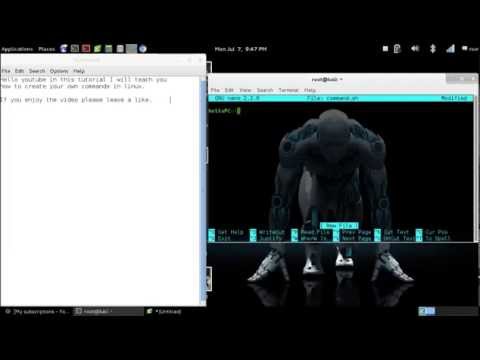 How to create your own commands in linux
