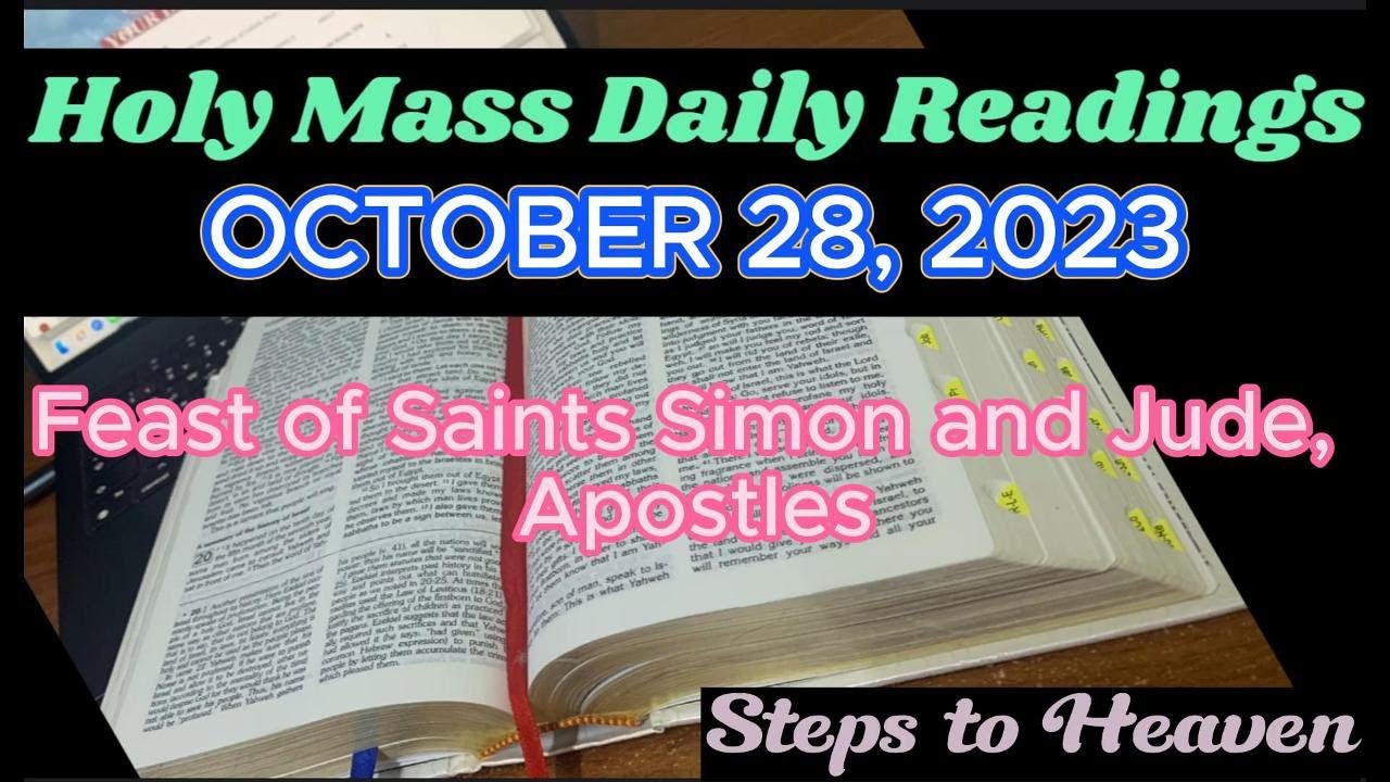 HOLY MASS DAILY READINGS | SATURDAY, OCTOBER 28, 2023 - YouTube