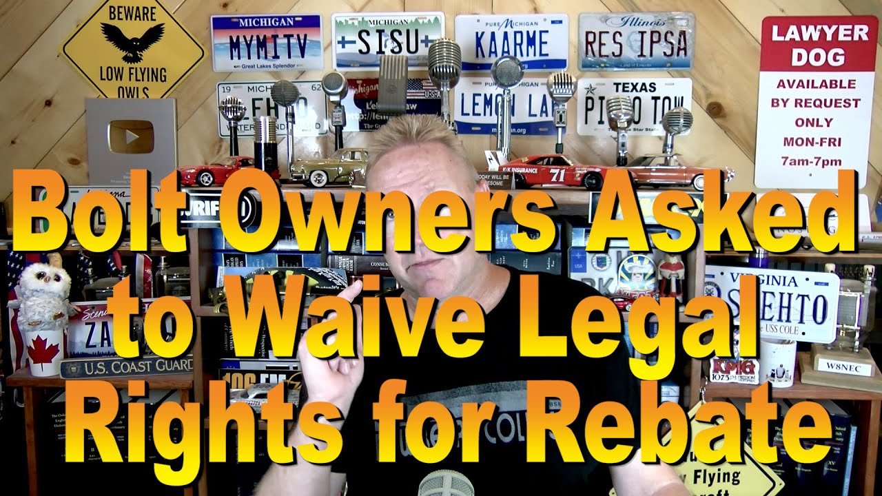 bolt-owners-asked-to-waive-legal-rights-for-rebate-youtube