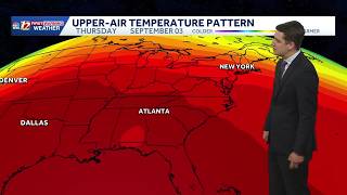 Drier end to the weekend, very hot week ahead in North Carolina