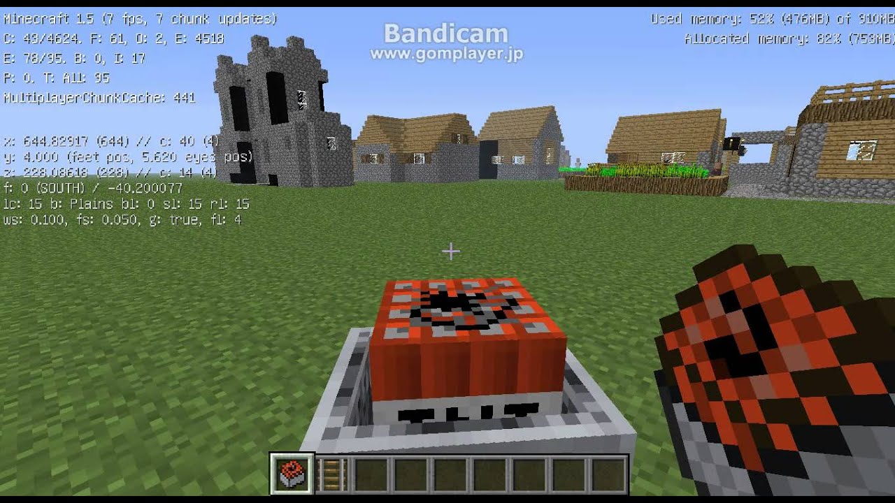 Minecraft 1 5 噂のtntトロッコバグ を利用して村破壊してみた Youtube