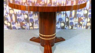 Art Deco Furniture French Art Deco Fruitwood  Dining Table.