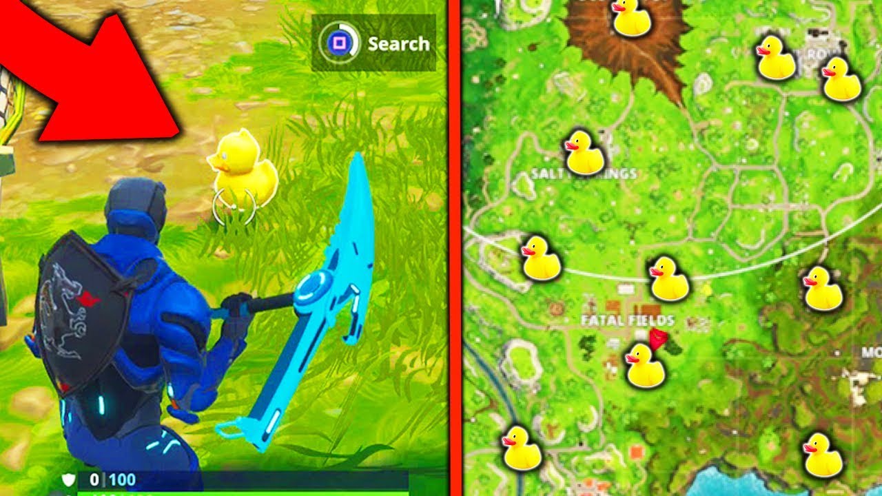 Fortnite rubber ducky location