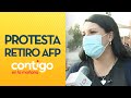 "¿EN QUÉ REALIDAD VIVE PIÑERA?" Vecinos protestaron en La Pintana por tercer retiro