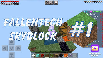 FallenTech Skyblock [1] Getting Things Started