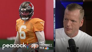 Buccaneers' Baker Mayfield vs. Kyle Trask competition ‘tightens’ | Pro Football Talk | NFL on NBC