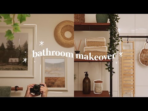 DIY Small Bathroom Makeover | decorating the windowless bathroom I've always hated ?