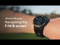 V5 Support videos - Navigating the F/M/B screens