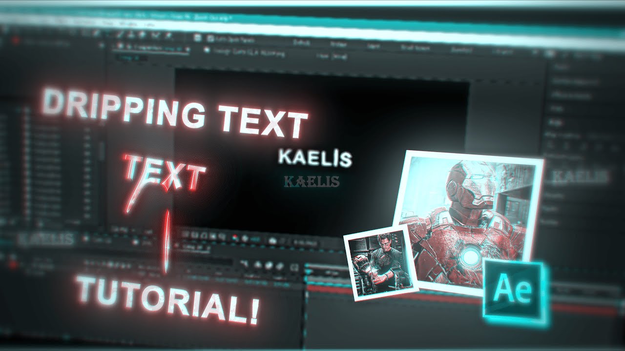 Dripping Text Animation | After Effects Tutorial #aftereffects # ...