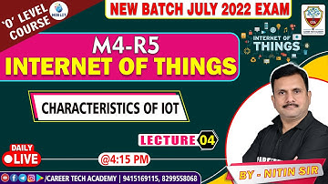 #O_LEVEL || #M4-R5 _IoT (Internet of Things & its Application) || Day - 04 |#olevel_exam new Pattern