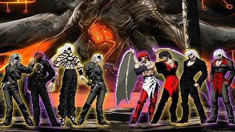 [KOF Mugen] Element Kyo Team VS. Element Iori Team