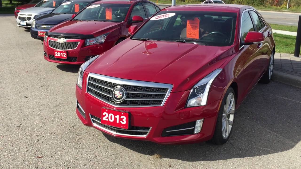 2013 Cadillac Ats 2 0l Performance Rwd Crystal Red Tintcoat Roy Nichols Motors Courtice On