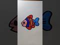 🐟 Fish Drawing ✨Easy and cute fish drawing 🎨😊#fishdrawing #drawing #art #creative #manhasart