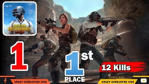 Pupg Mobile Gameplay Walkthrough Part 1 First Look 1st Place 12 Kills