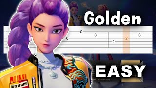 Golden - KPop Demon Hunters (Huntrix) - Guitar tutorial (TAB)