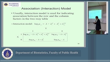Log-linear Model with contingency table  PHBS620 Generalized Linear Model (E-learning)