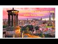 View of Edinburgh from CaltonHill Winter Rainy Season