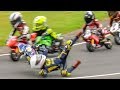 Over 27m views of Amazing crash Compilation: Kids on minibikes and karts in British Championships!