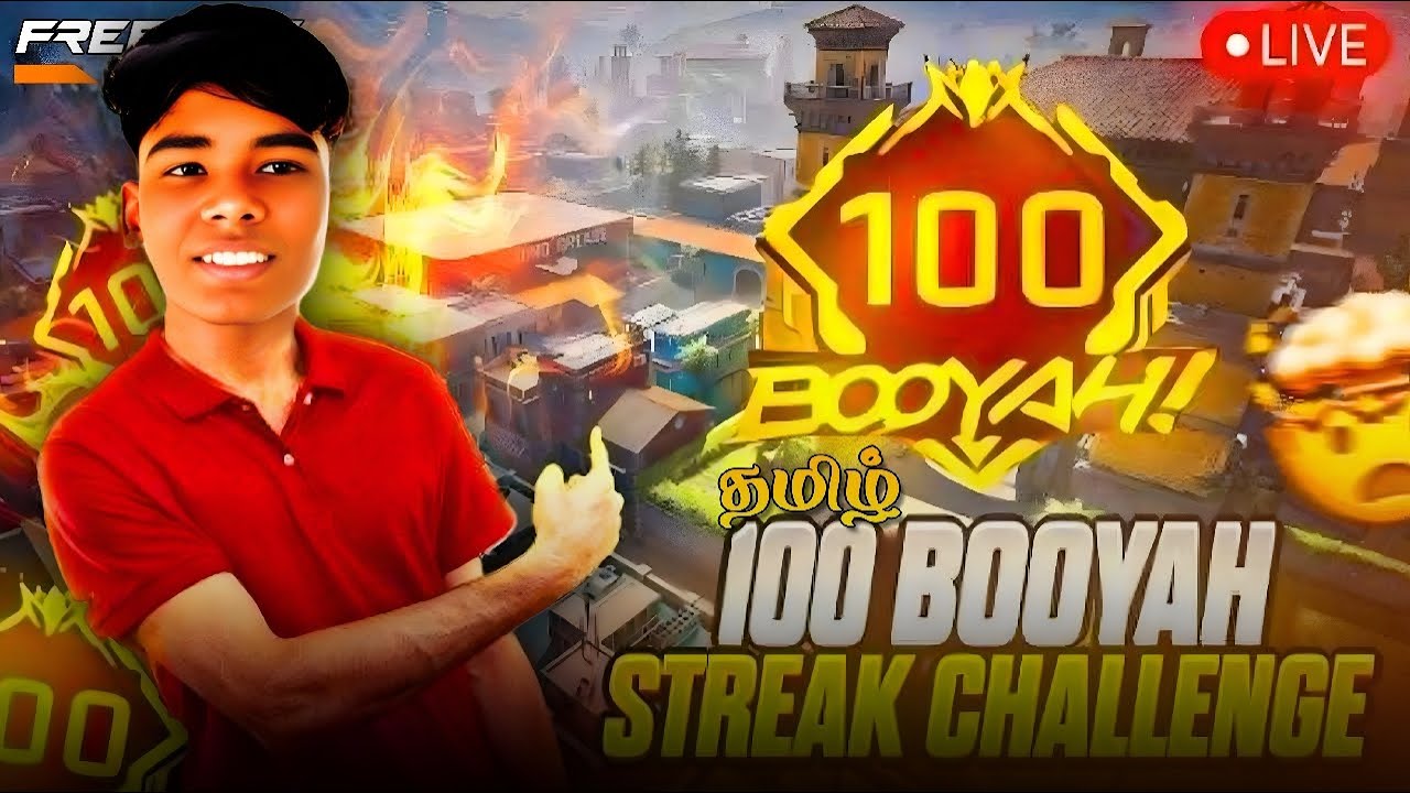 🔴தமிழ்-🔥CSR 100 STRIKE CHALLENGE VANGA||Garena-FreeFireMaxLive