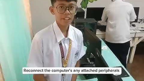 (GRADE - 9 TLE-CSS/ICT) SIMPLE STEPS IN PERFORMING INTERNAL VISUAL INSPECTION