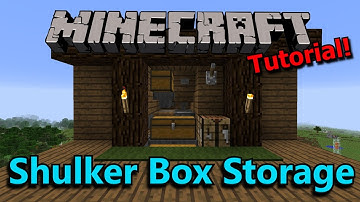 Minecraft [Tutorial] Shulker Box Storage System (V2)