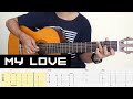 MY LOVE (Westlife) Fingerstyle Guitar Tutorial TAB